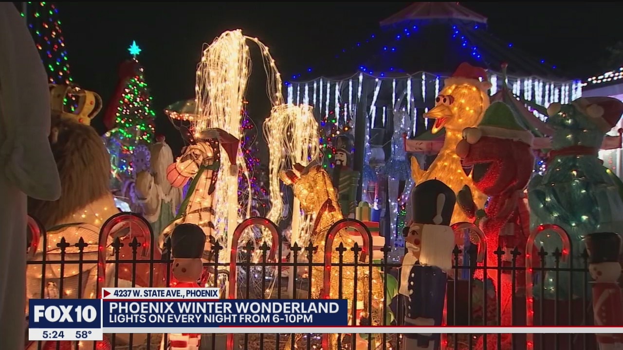 Phoenix family hosts nightly Winter Wonderland holiday lights display