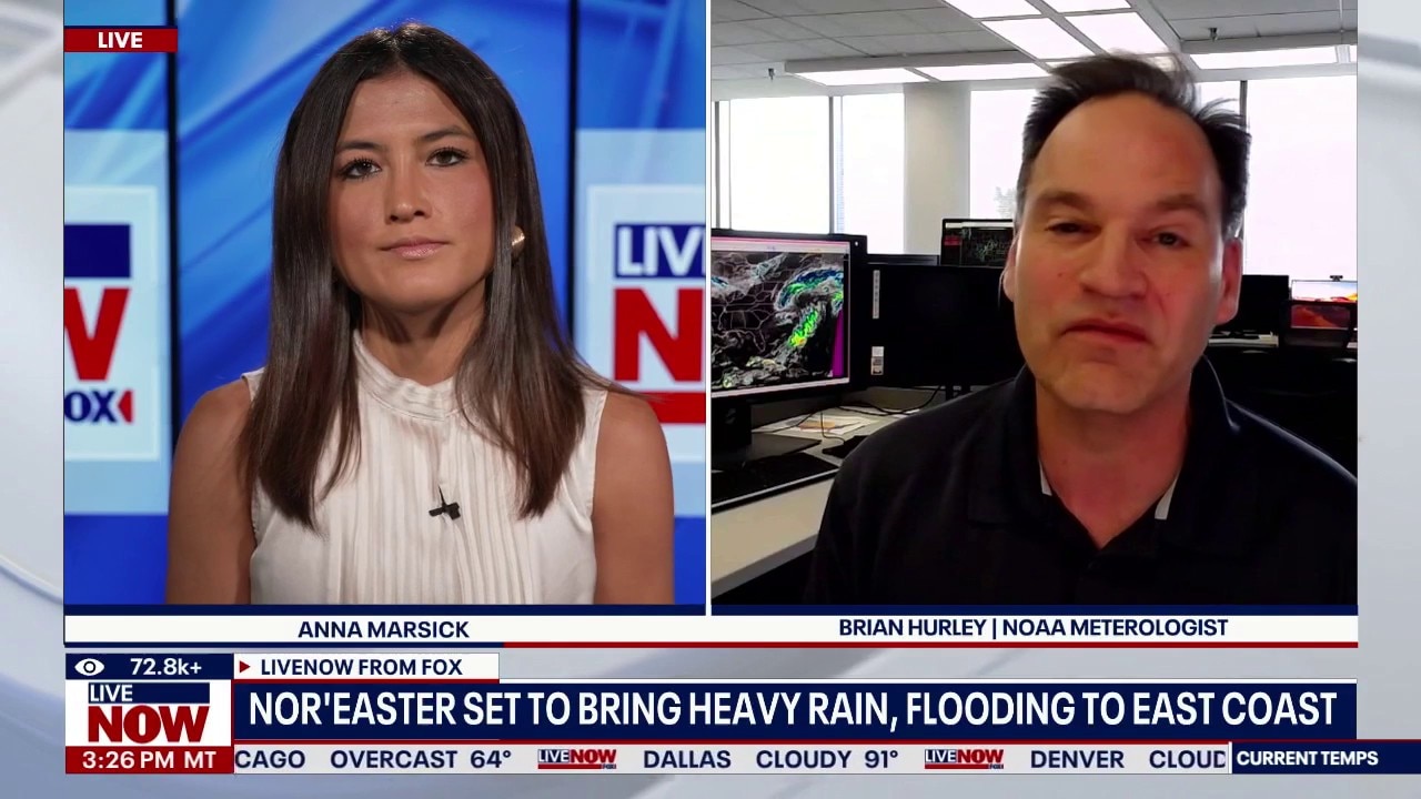 Nor'easter set to bring heavy rain, flooding to East Coast