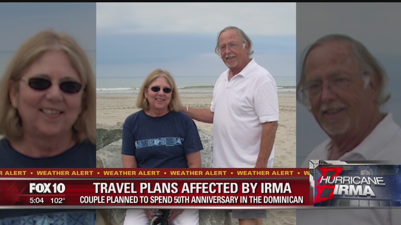 Irma cancels Heber-Overgaard couple's 50th wedding anniversary trip to the Dominican Republic