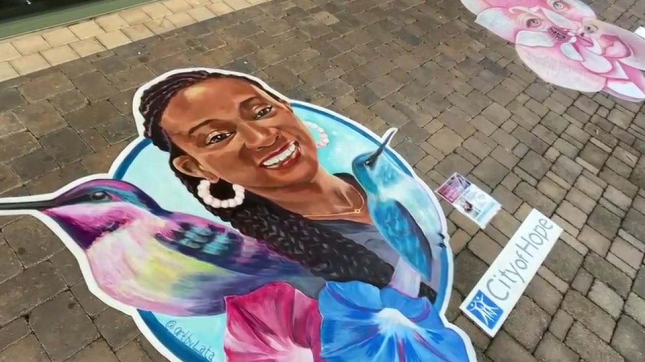 City of Hope live chalk art supports cancer patients