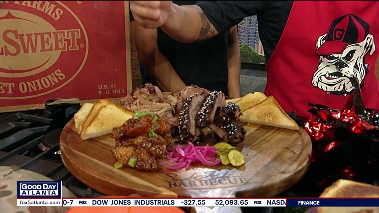 Skye Estroff hosts UGA Watch Party at Sweet Auburn Barbecue