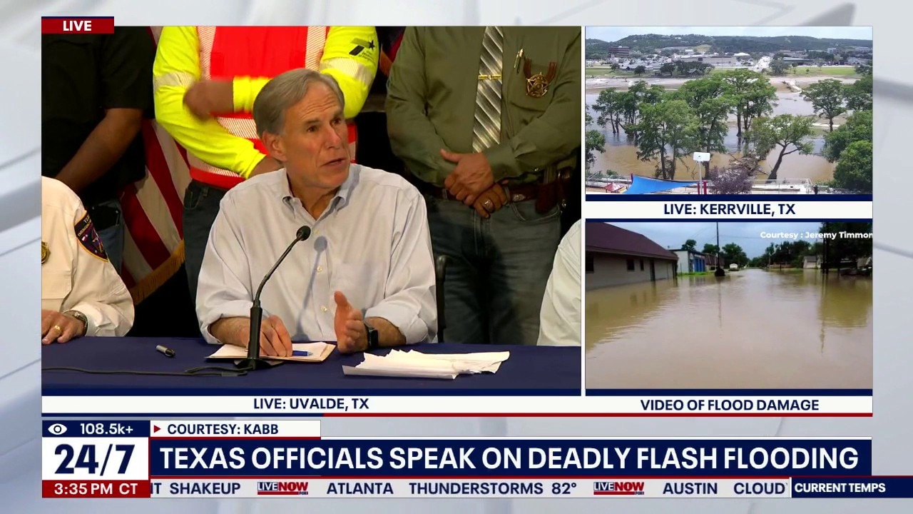 Texas flooding update: Gov. Abbott speaks in Uvalde