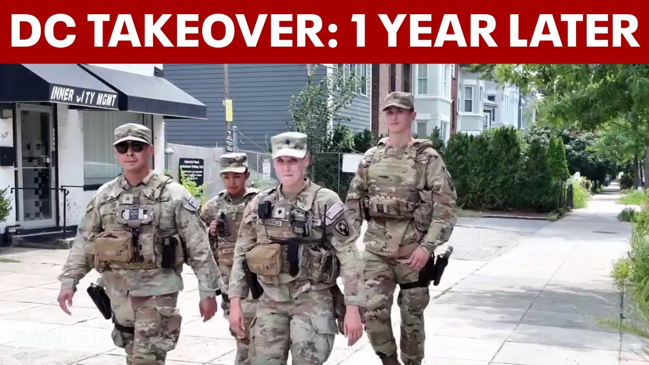 DC takeover 1 year later: Residents react to National Guard presence