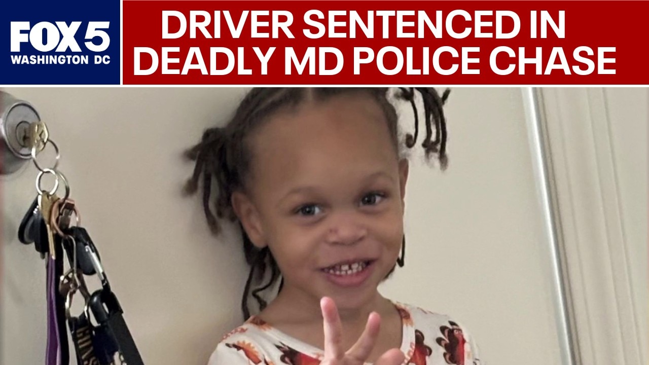 Driver sentenced for killing girl during Prince George’s County police