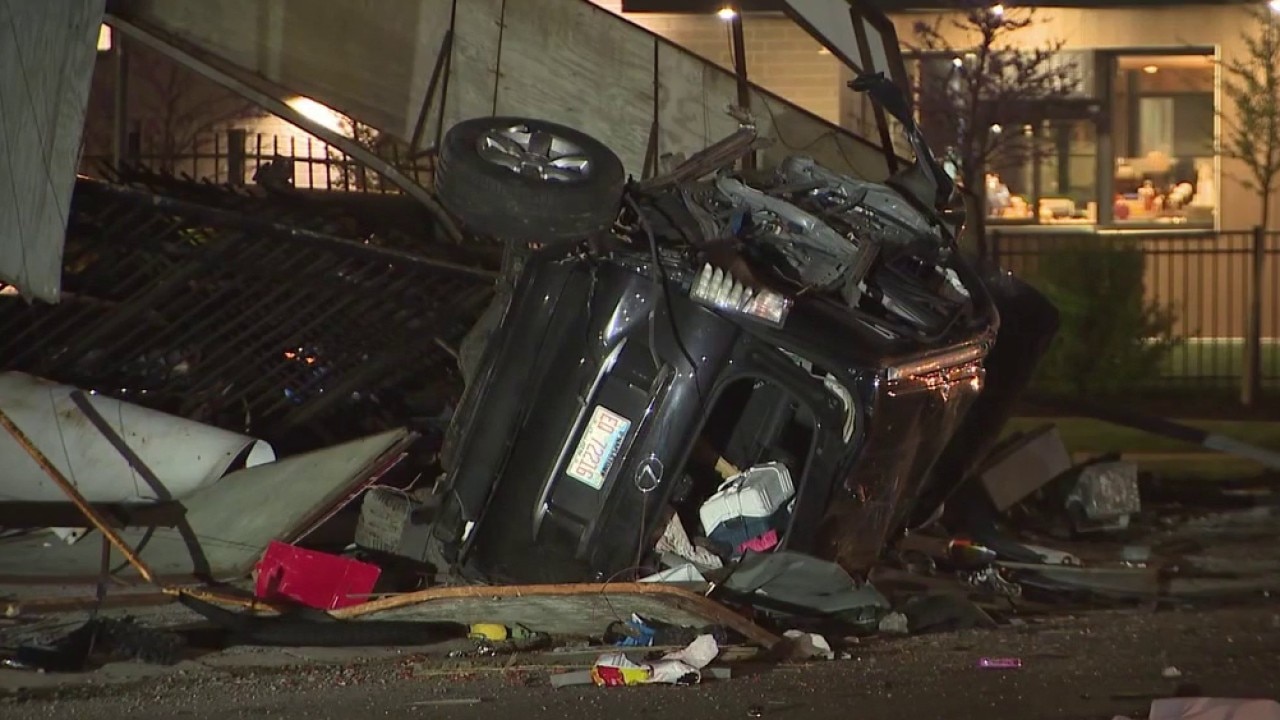SUV crashes into bicyclist, rolls over on Chicago's SW Side