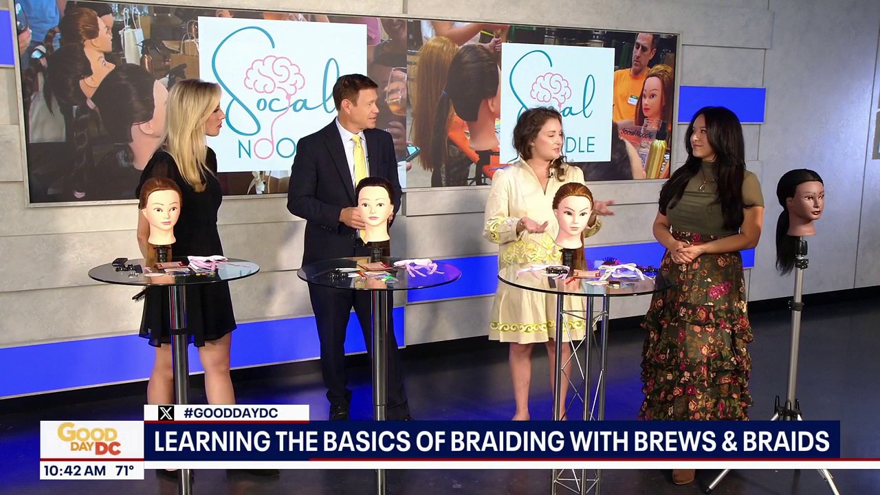 Learning the basics of braiding with Brews & Braids