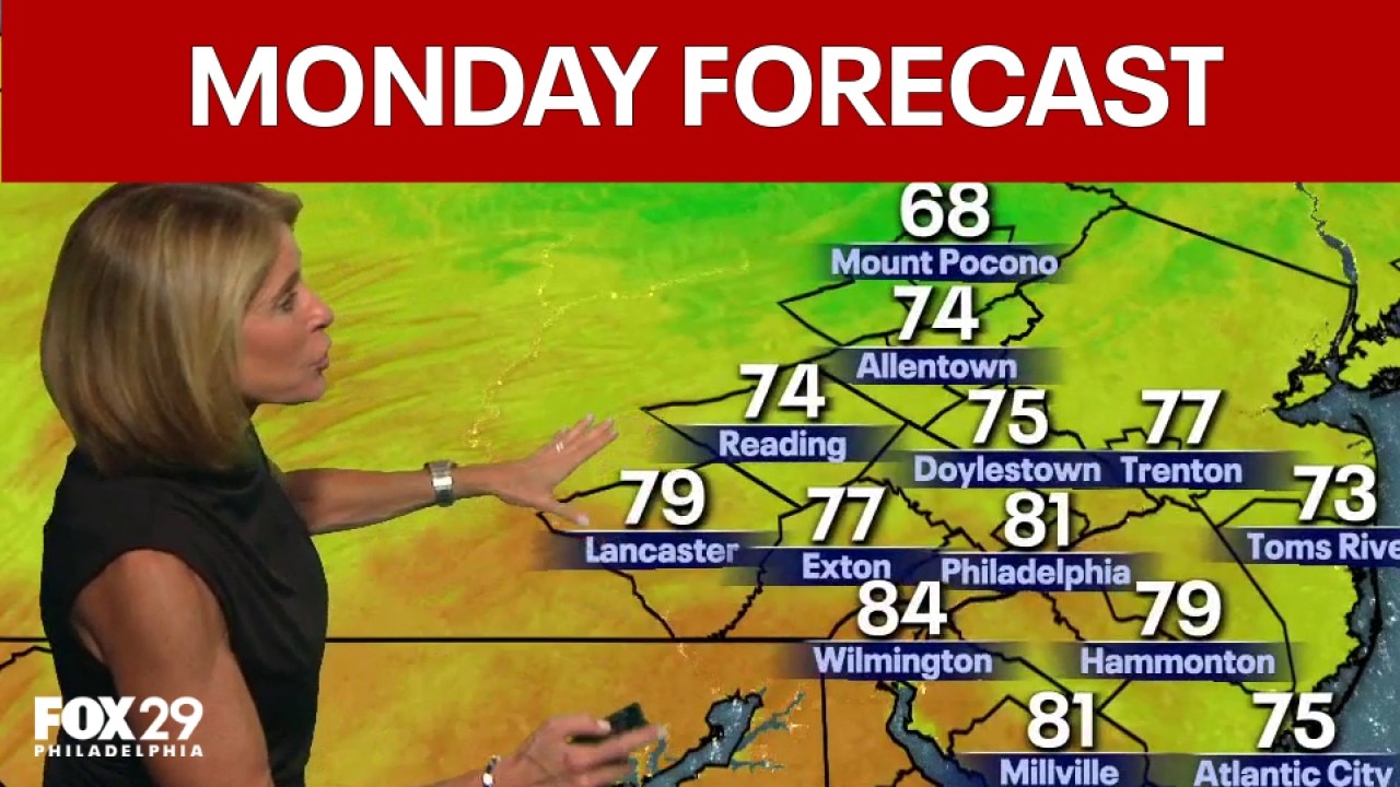 Philadelphia weather: Monday evening forecast 