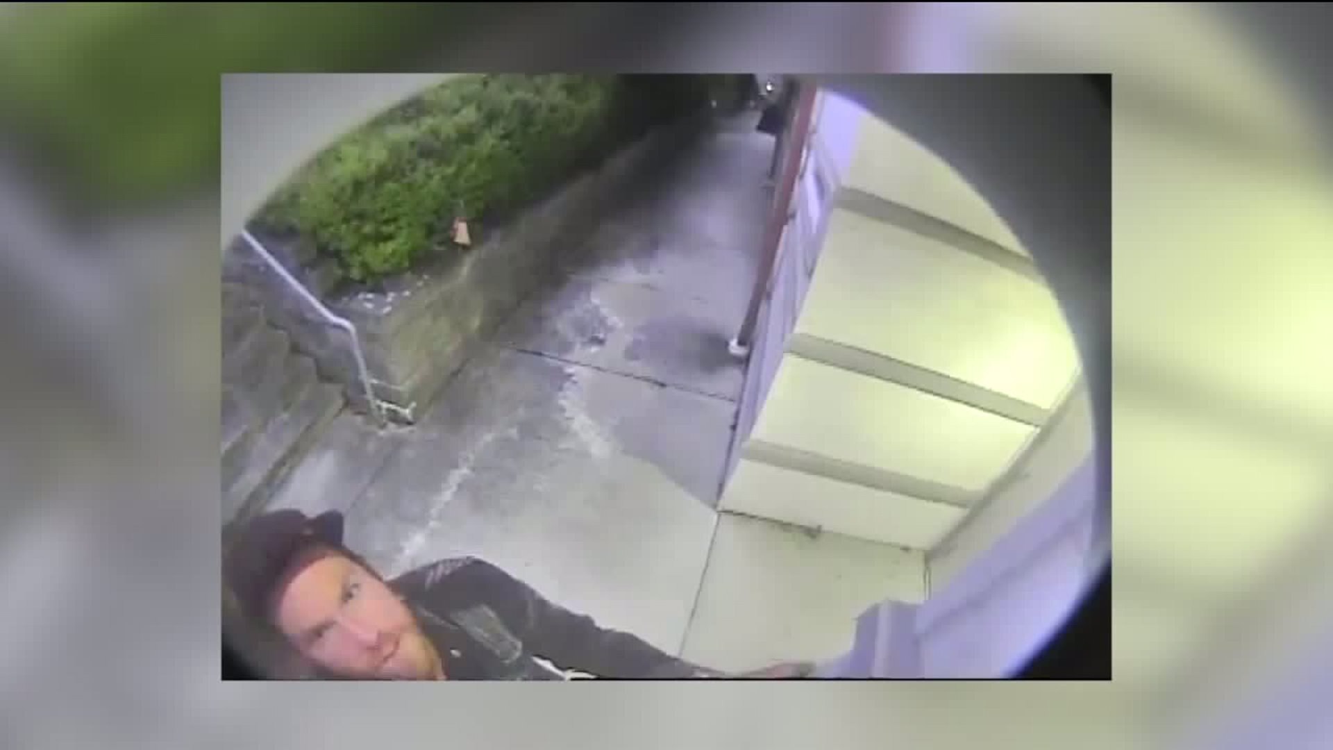 WANTED: Crook seen stealing surveillance camera from police station