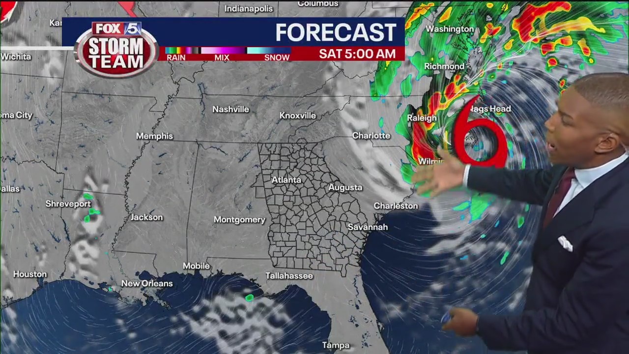 Friday evening forecast