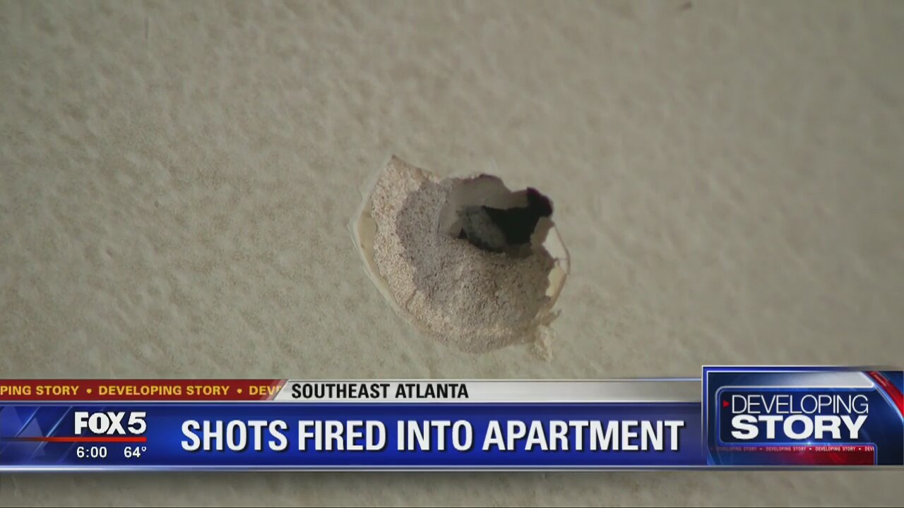 Shots fired into apartment