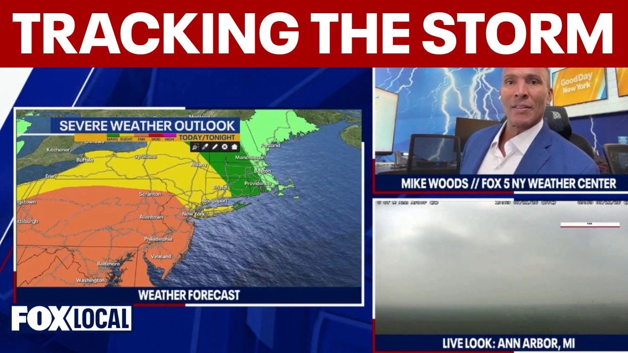 NYC region under flood watch as severe storm system tracks east