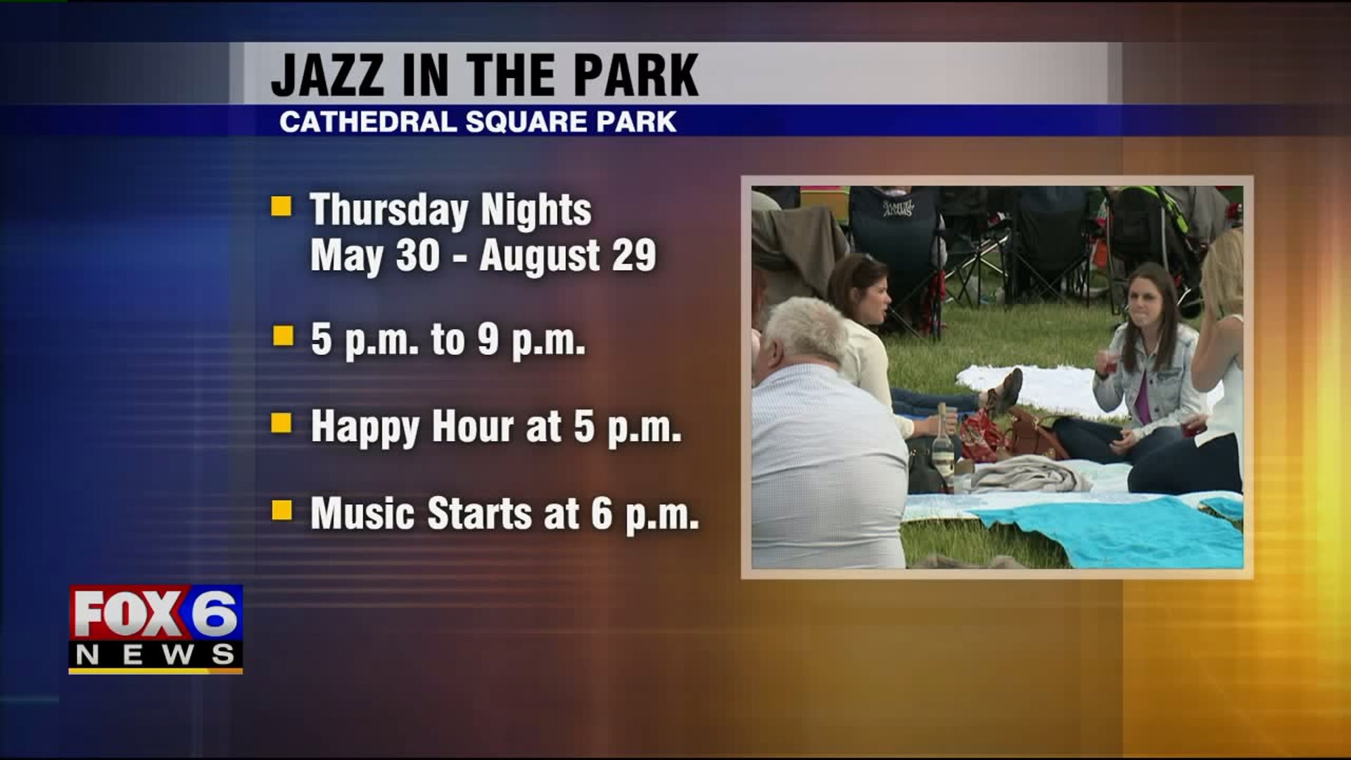 Jazz in the Park ready to kick off in Milwaukee`s Cathedral Square Park