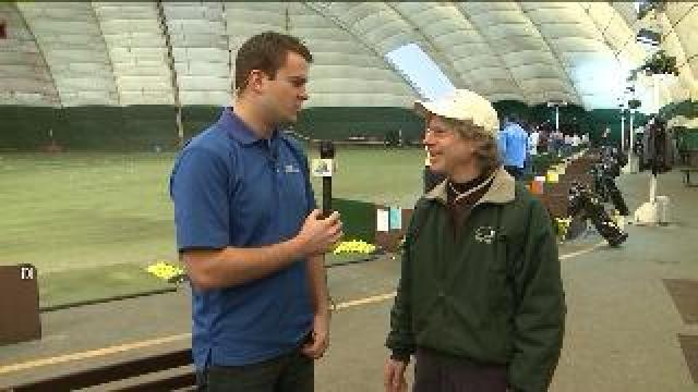 Chip talks golf at Currie Park Indoor Golf Dome