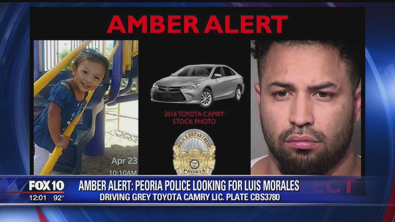 Amber Alert issued for 2-year-old Peoria girl
