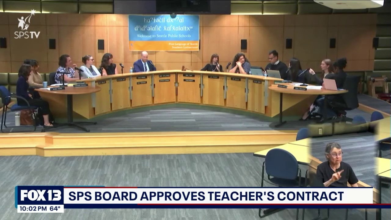 Seattle school board approves new teacher's contract