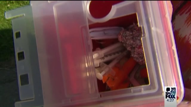Needles found in parks & schools
