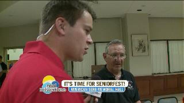 Chip participates in games at SeniorFest