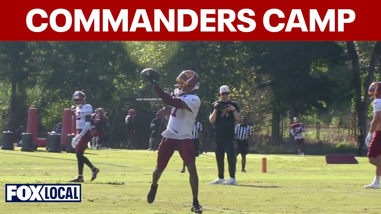 Commanders fans swarm training camp to see DMV local Stefon Diggs