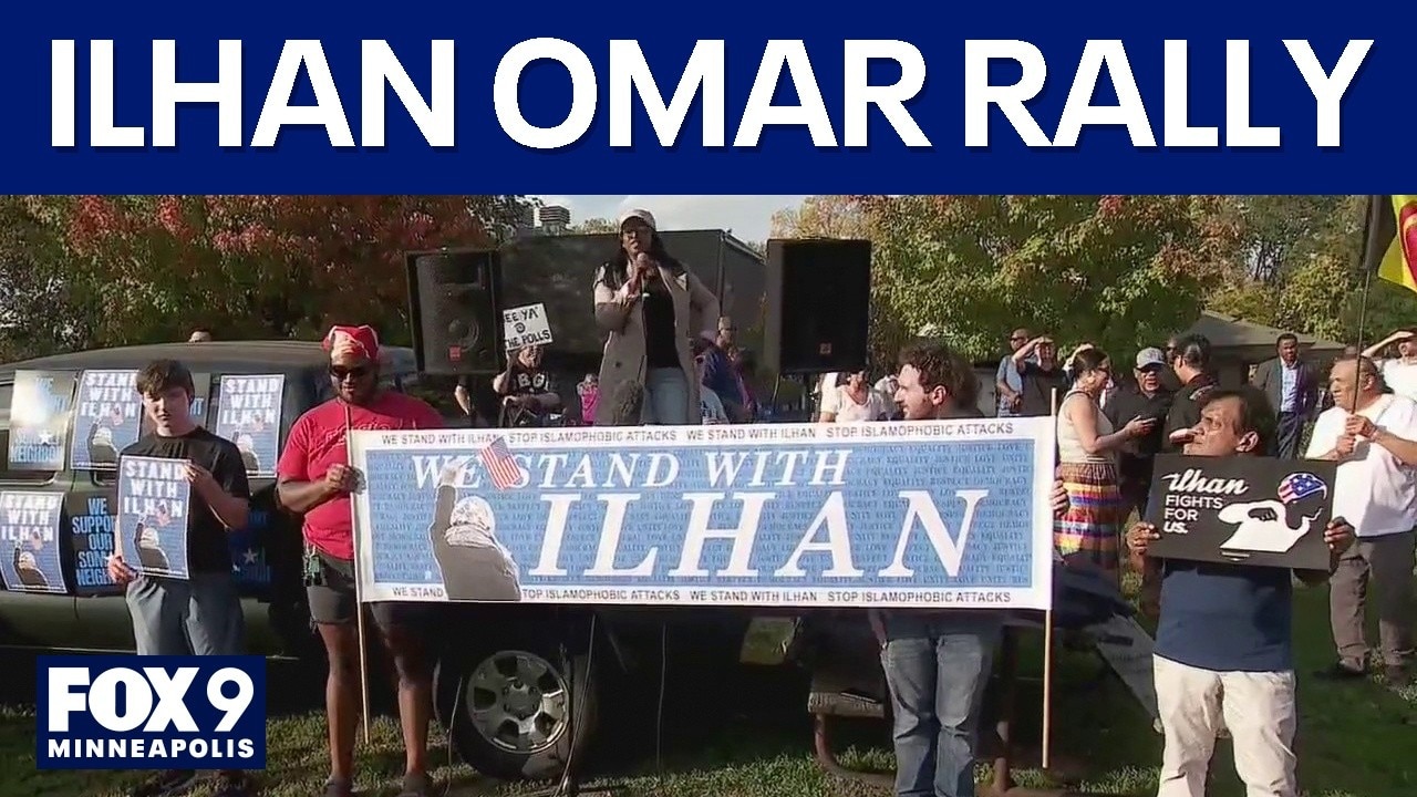 Ilhan Omar solidarity rally held after raid