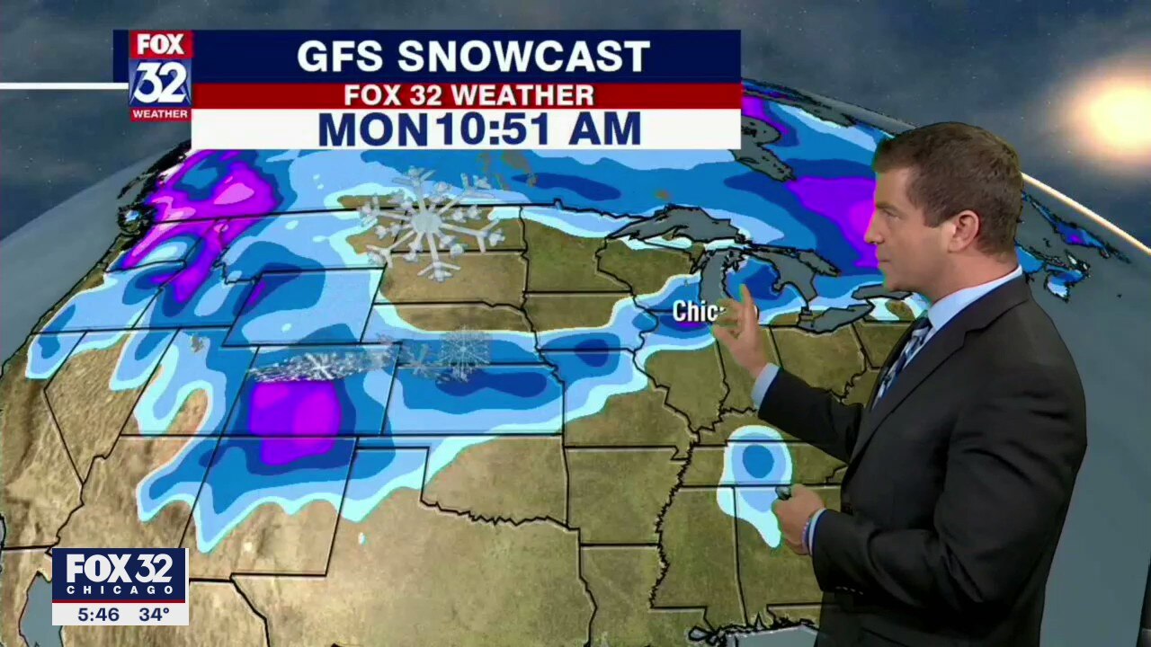 6 p.m. forecast for Chicagoland on Dec. 8
