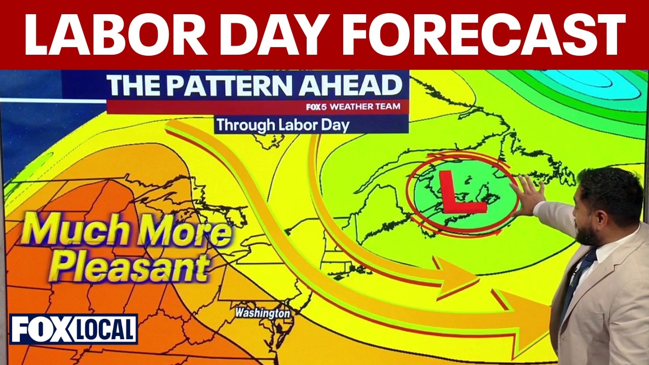 DC weather forecast: Less humidity on Labor Day