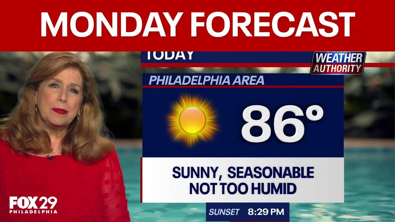 Philadelphia weather: Monday forecast