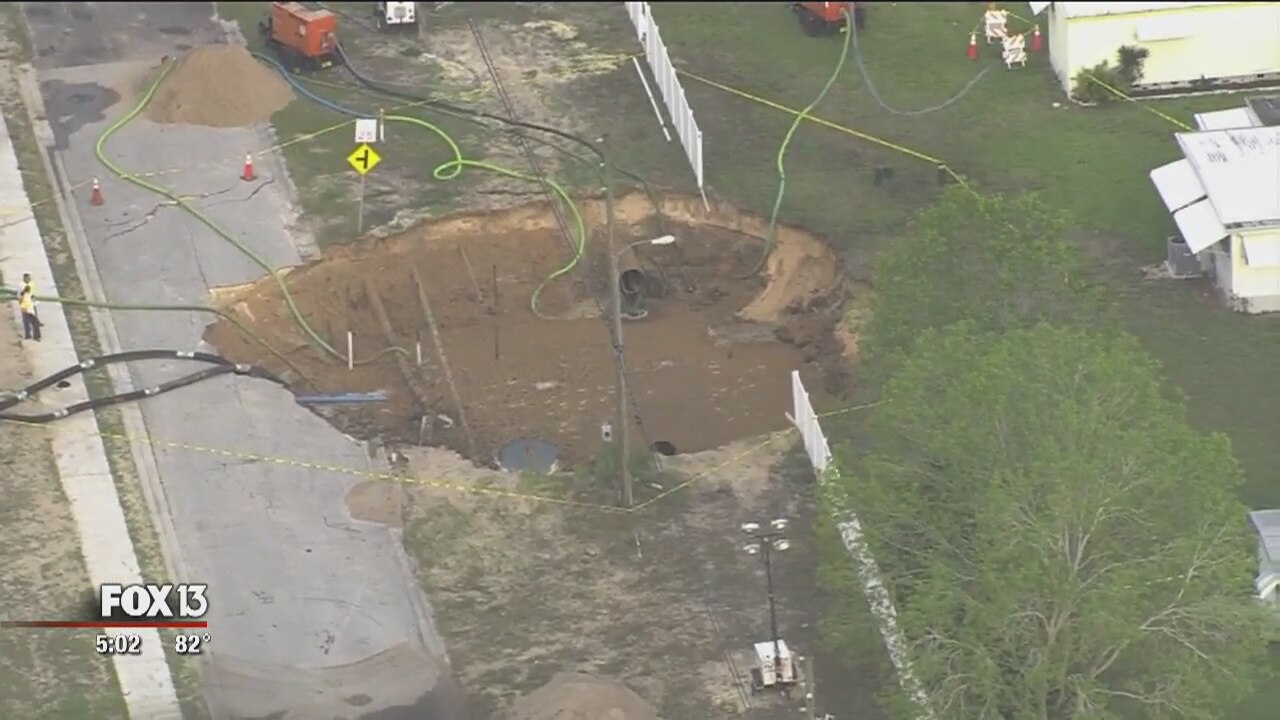 Tarpon Springs sinkhole cleanup