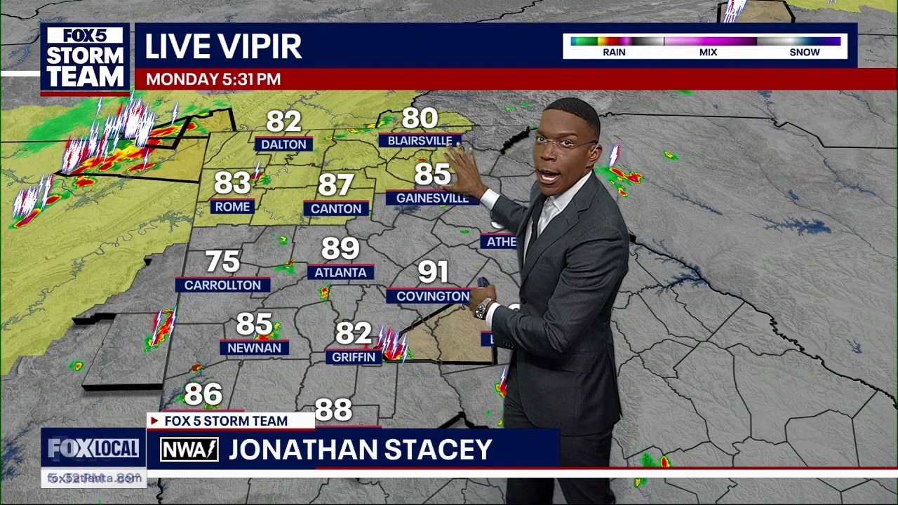 Monday evening forecast