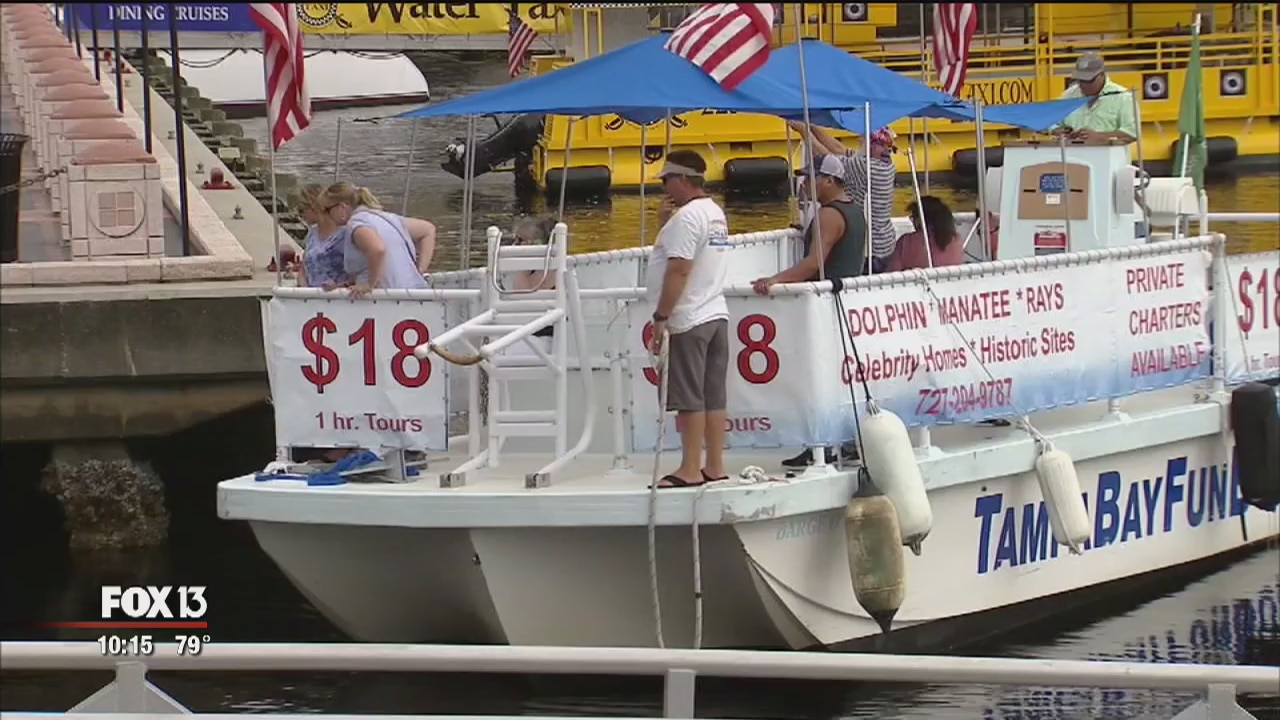 Peddle boat arrives in Tampa Bay