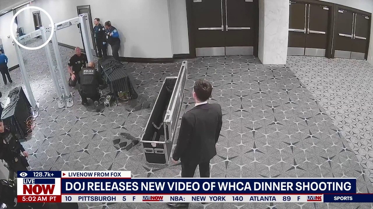DOJ releases new video of WHCA shooting 