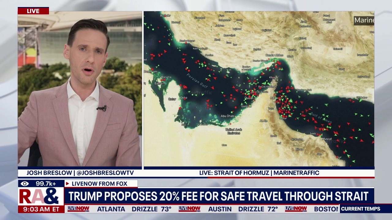 Trump proposes 20% fee for safe travel in Strait