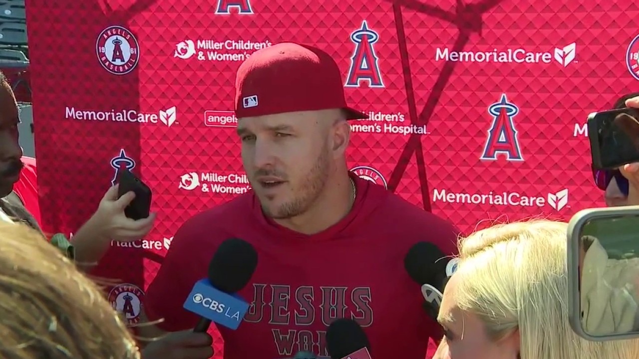 Mike Trout makes remarks after Angels sold to Stan Kroenke