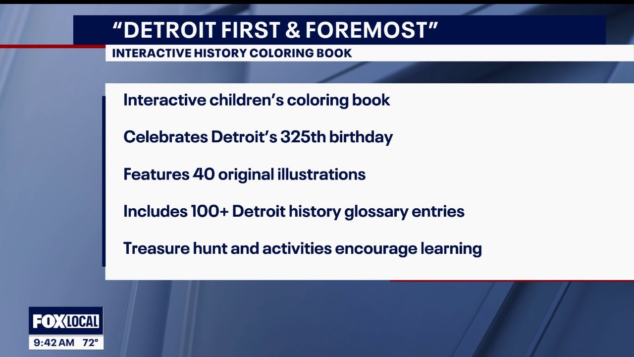 Coloring Book Celebrates Detroit History