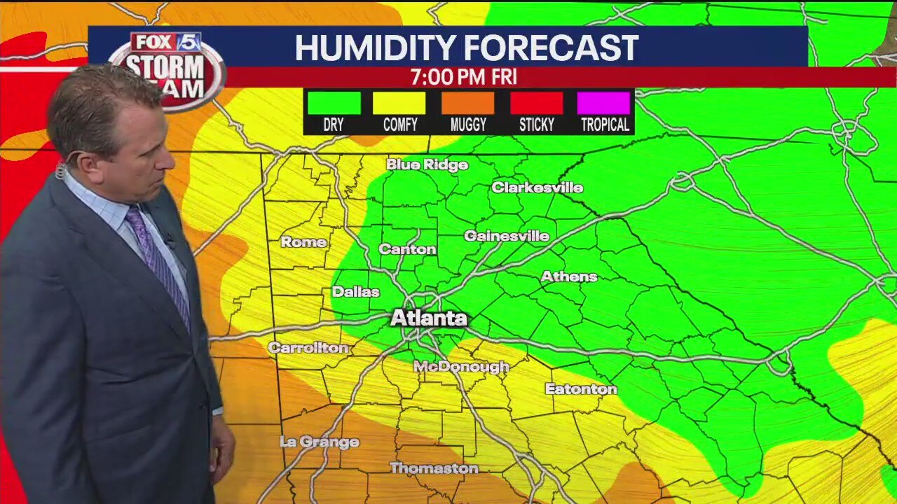 Friday evening forecast update