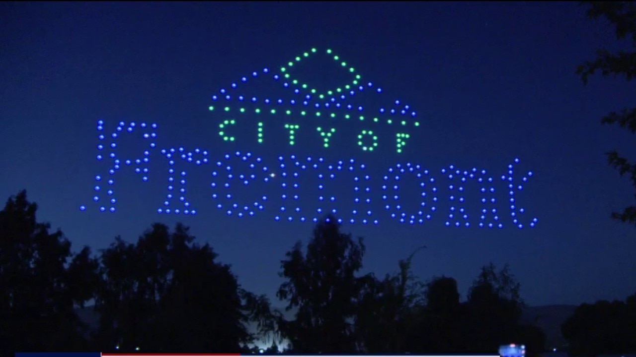 Fremont celebrates July 4th early  with first ever drone show 