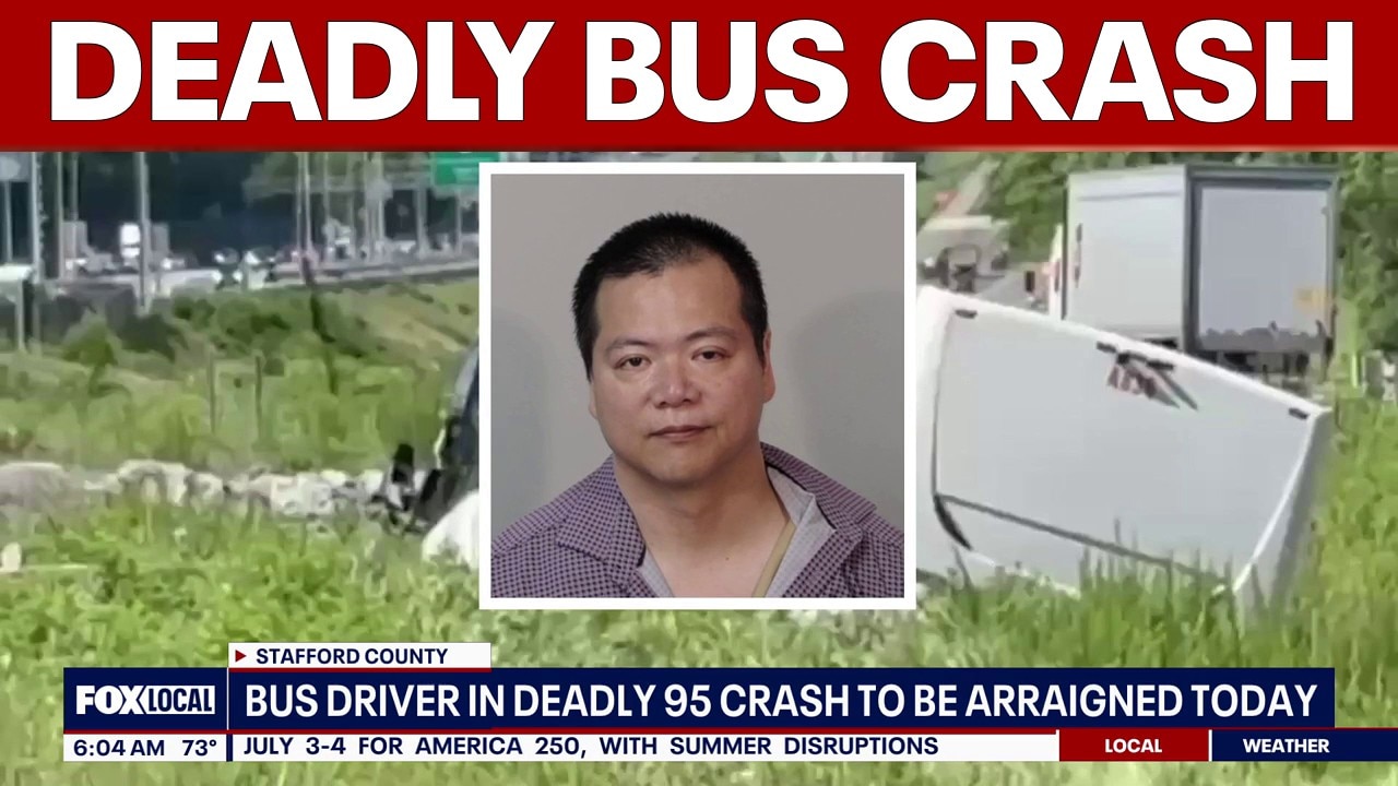 Bus driver in deadly I 95 crash to be arraigned Monday | FOX 5 AT 6AM