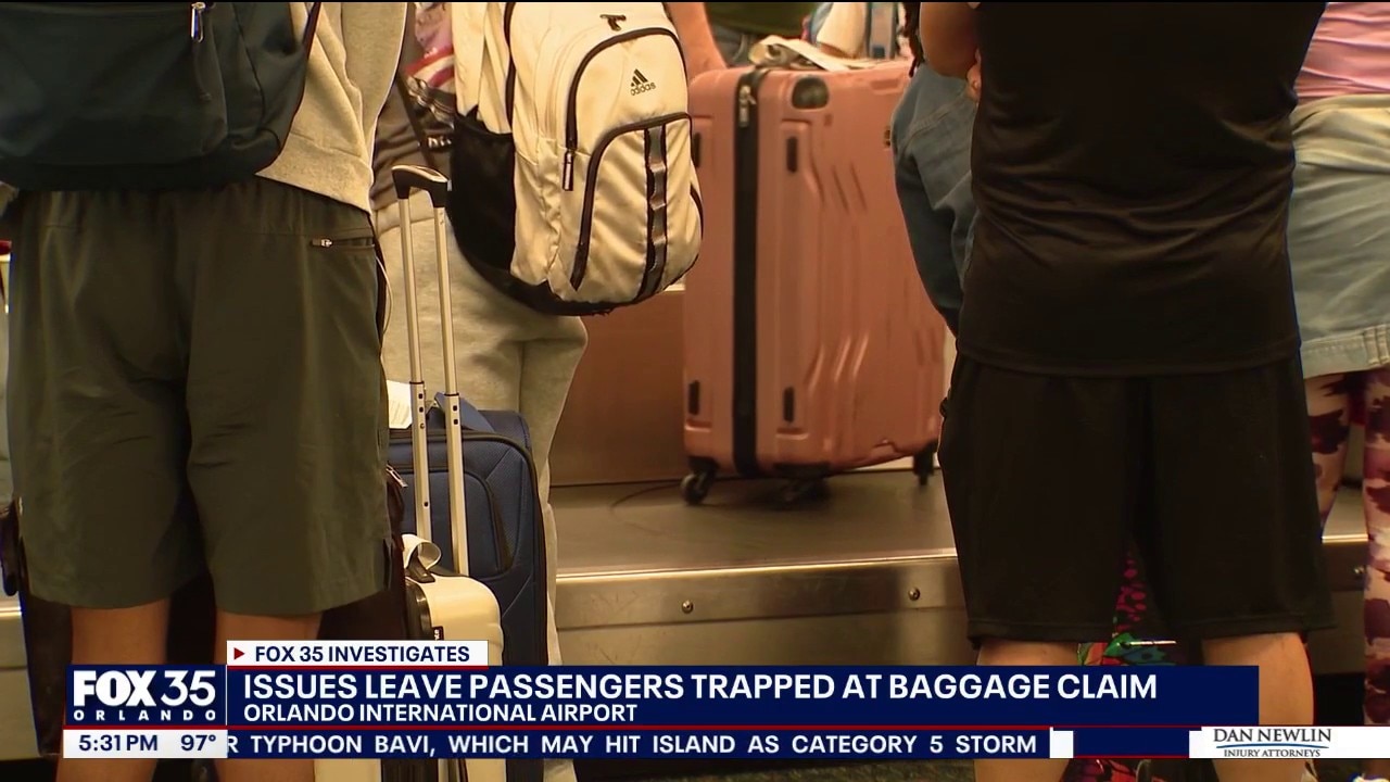 Orlando airport baggage delays frustrate holiday travelers