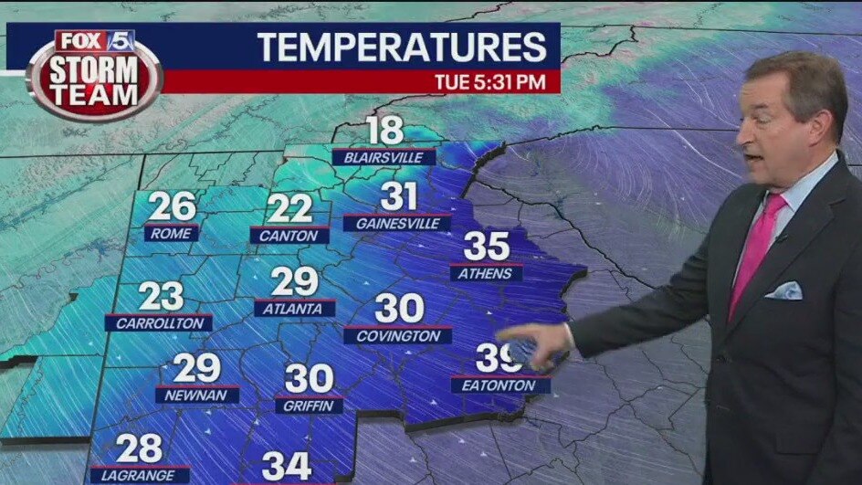 Tuesday evening forecast
