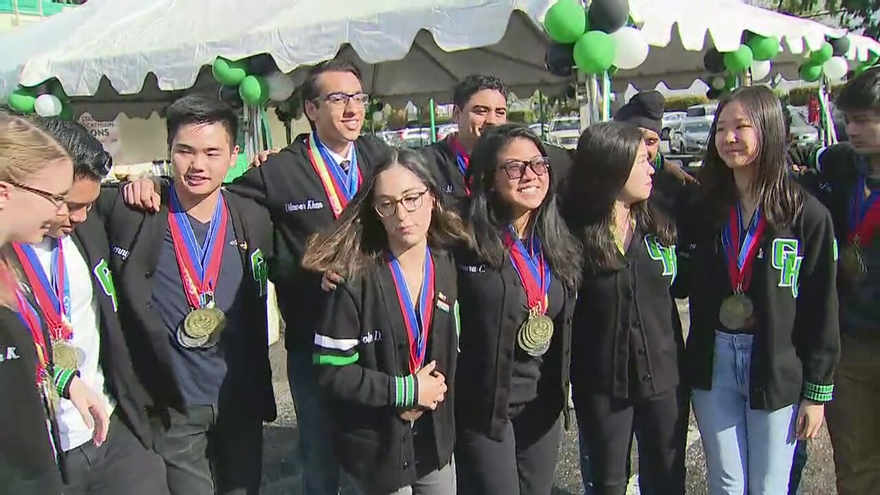 Granada Hills Charter welcomes National Champion Academic Decathlon Team