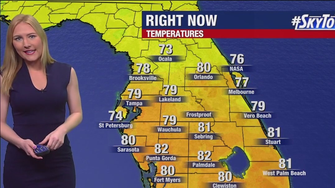 Tampa weather | Partly cloudy and humid Thursaday
