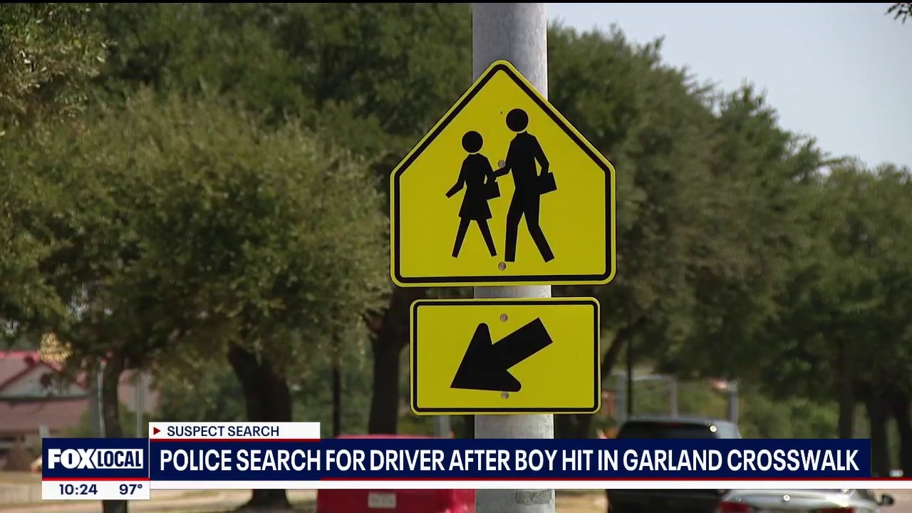Garland police search for driver after 12-year-old hit 