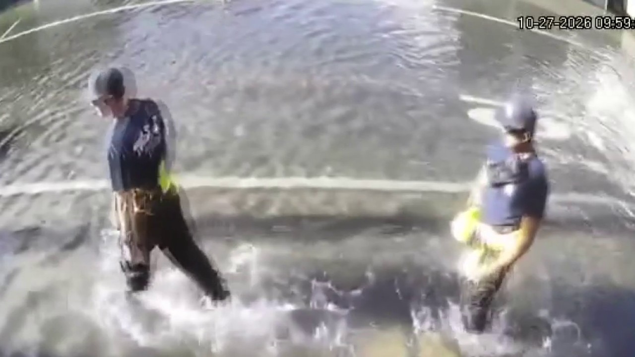 Ankle-deep flooding from high tides