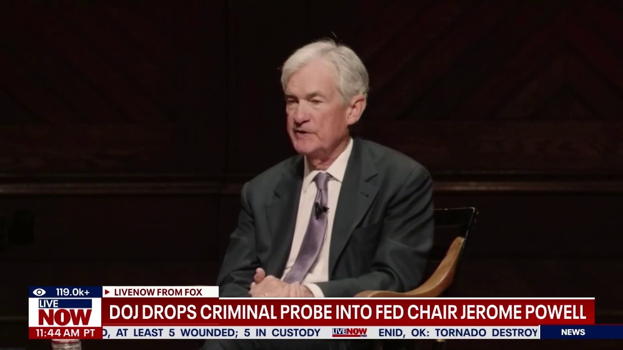 DOJ drops criminal probe into Fed Chair Jerome Powell