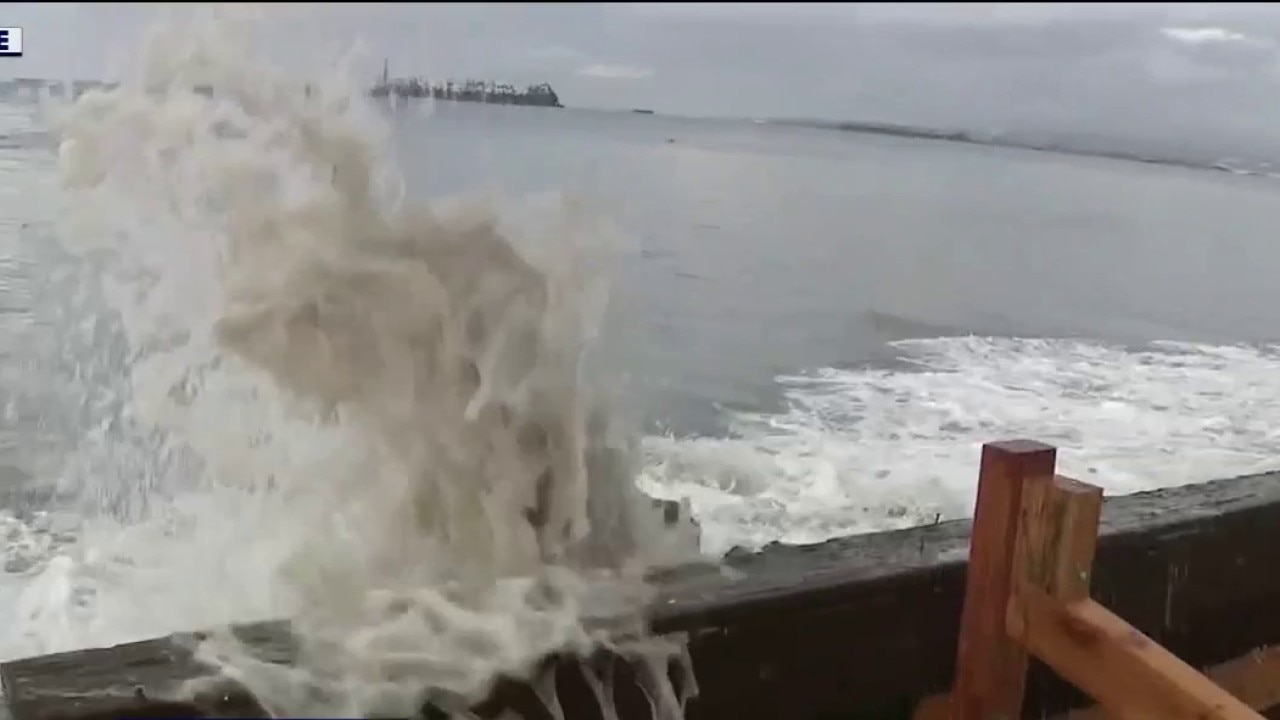 Assessing damages from Tropical Storm Rachel in Long Beach