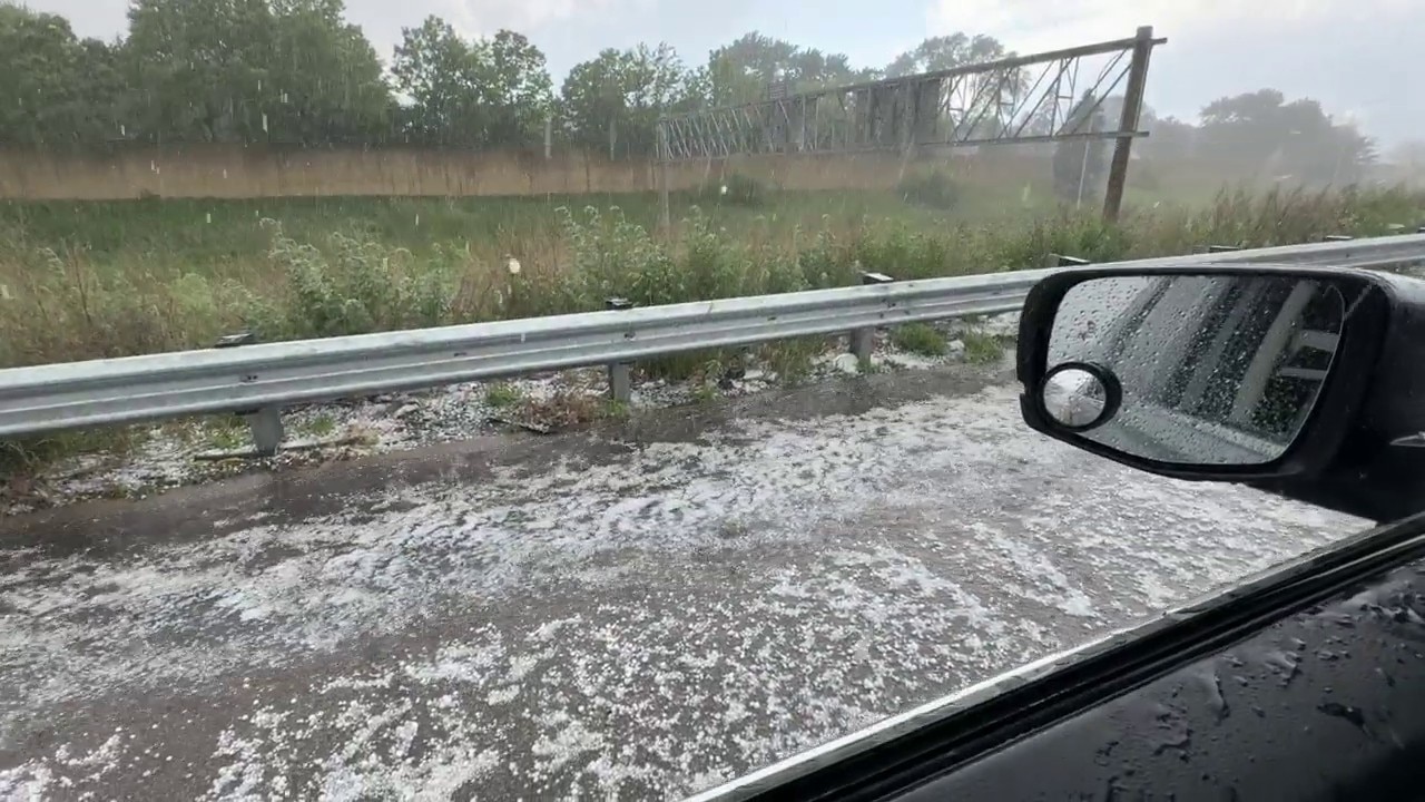 Hail in the Twin Cities metro on June 19, 2026