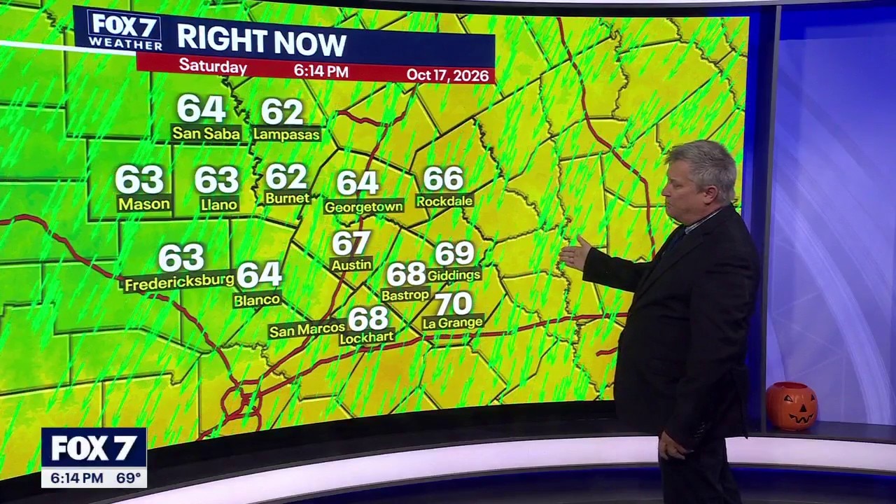 Austin weather: October 17 evening forecast 