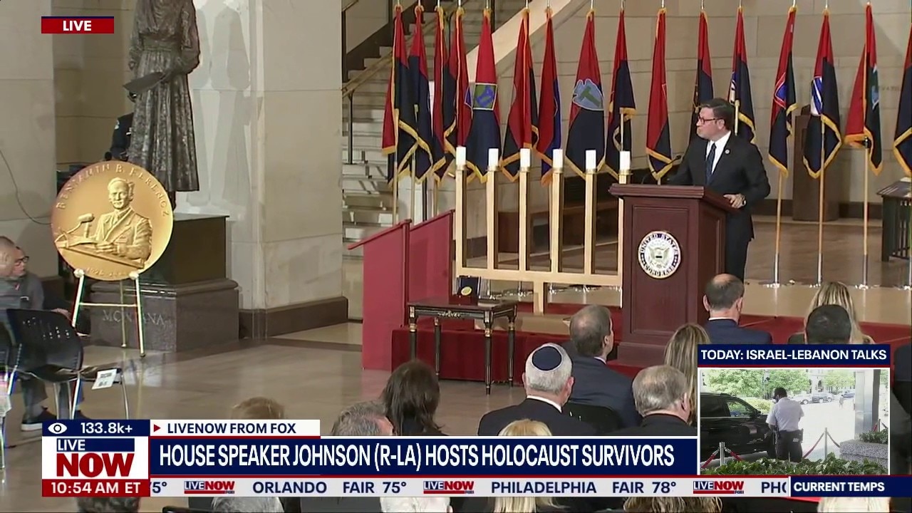 House Speaker Johnson Hosts Holocaust Survivors