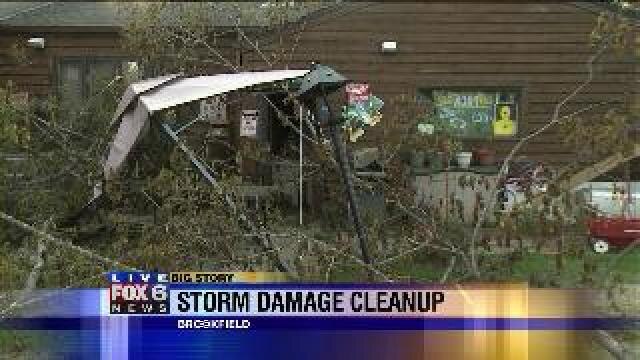 Storm damage cleanup