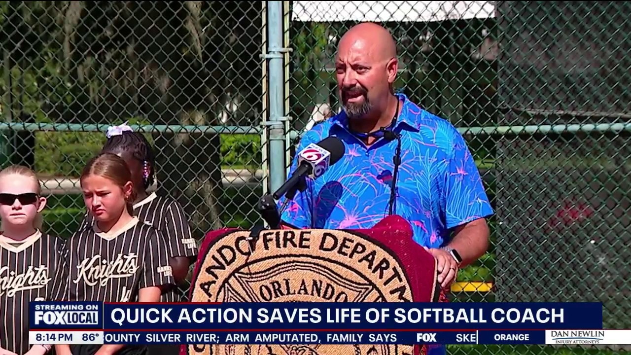 Softball coach reunited with Good Samaritans after life saved in field