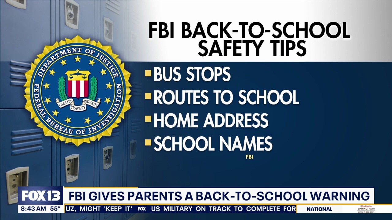 FBI gives parents back-to-school warning